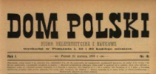Dom Polski : pismo beletrystyczne i naukowe 1888 N.18