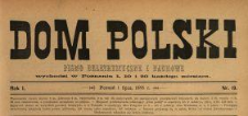 Dom Polski : pismo beletrystyczne i naukowe 1888 N.19