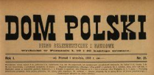 Dom Polski : pismo beletrystyczne i naukowe 1888 N.25