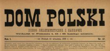 Dom Polski : pismo beletrystyczne i naukowe 1888 N.27
