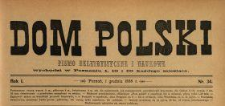 Dom Polski : pismo beletrystyczne i naukowe 1888 N.34