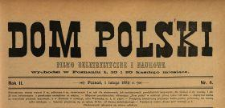 Dom Polski : pismo beletrystyczne i naukowe 1889 N.4