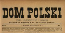 Dom Polski : pismo beletrystyczne i naukowe 1889 N.7