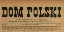 Dom Polski : pismo beletrystyczne i naukowe 1889 N.8