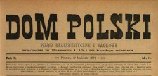 Dom Polski : pismo beletrystyczne i naukowe 1889 N.11