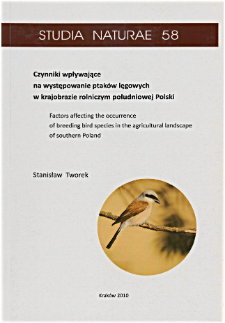Czynniki wpływające na występowanie ptaków lęgowych w krajobrazie rolniczym południowej Polski