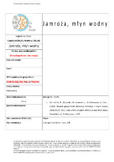 Jamroża, watermill