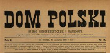 Dom Polski : pismo beletrystyczne i naukowe 1889 N.18