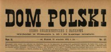 Dom Polski : pismo beletrystyczne i naukowe 1889 N.27