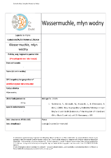 Wassermuchle, watermill