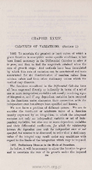 Calculus of variations. (Section I.)
