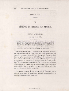 MÉTHODE " DE MAXIMIS ET MINIMIS ". - Fermat à Mersenne > 15 juin 1638.