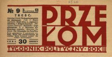 Przełom : tygodnik polityczno-społeczny 1928 N.9