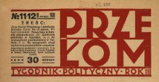 Przełom : tygodnik polityczno-społeczny 1928 N.11-12