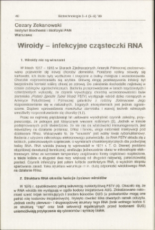 Wiroidy - infekcyjne cząsteczki RNA