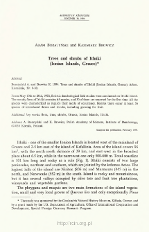 Trees and shrubs of Ith&aacute;ki (Ionian Islands, Greece)