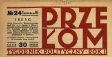 Przełom : tygodnik polityczno-społeczny 1927 N.24