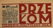 Przełom : tygodnik polityczno-społeczny 1927 N.31