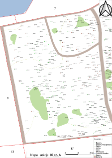 Map of the K&oacute;rnik Arboretum - section 10