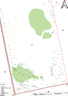 Map of the K&oacute;rnik Arboretum - section 17