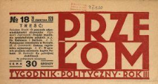 Przełom : tygodnik polityczno-społeczny 1928 N.18