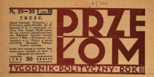 Przełom : tygodnik polityczno-społeczny 1928 N.29-30
