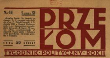 Przełom : tygodnik polityczno-społeczny 1928 N.48