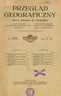Przegląd Geograficzny T. 14 z. 1-2 (1934)