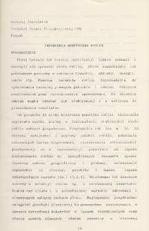 Inżynieria genetyczna roślin