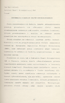 Informacja o bankach kwas&oacute;w nukleinowych