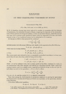 On the celebrated Theorem of Dupin (1854)