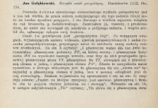 Jan Gołębiowski: Początki nauki perspektywy