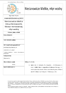 Niestanowicze Wielkie (Malye Nestanovichi, Малыя Нестановічы), młyn wodny