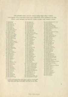 Lista gatunk&oacute;w