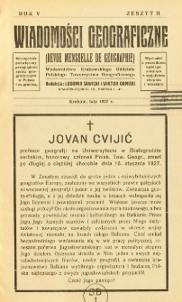 Wiadomości Geograficzne R. 5 z. 2 (1927)