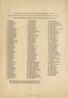 Lista gatunk&oacute;w