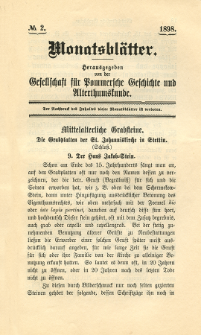 Monatsblätter Jhrg. 12, H. 2 (1898)