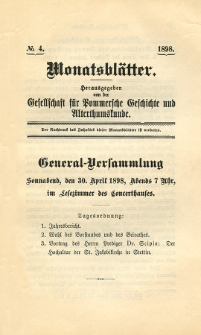 Monatsbl&auml;tter Jhrg. 12, H. 4 (1898)