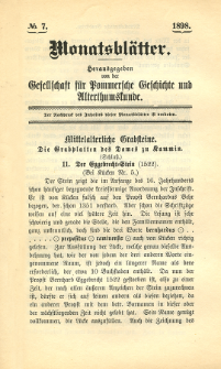 Monatsbl&auml;tter Jhrg. 12, H. 7 (1898)