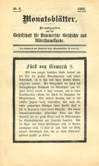 Monatsblätter Jhrg. 12, H. 8 (1898)