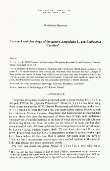 Conspect and chorology of the genera Amygdalus L. and Louiseania Carrière