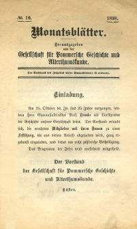 Monatsbl&auml;tter Jhrg. 12, H. 10 (1898)