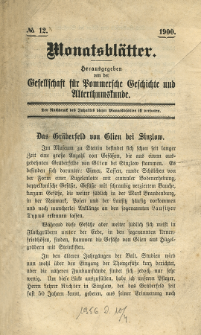Monatsblätter Jhrg. 14, H. 12 (1900)
