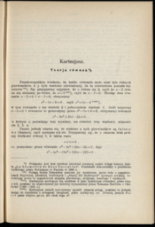 Teorja r&oacute;wnań