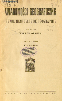 Wiadomości Geograficzne R. 7 z. 1 (1929)