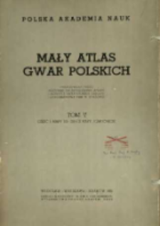 Mały atlas gwar polskich. T. 5, cz.1. Mapy 201 - 250.