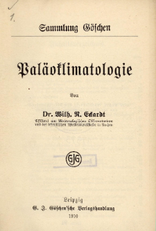 Pal&auml;oklimatologie