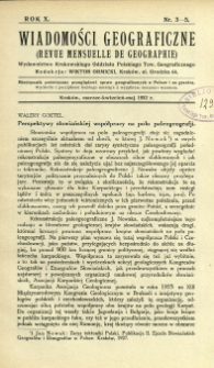 Wiadomości Geograficzne R. 10 z. 3-5 (1932)