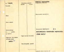 Kartoteka oceny histopatologicznej chorób układu nerwowego (1966) - opis nr 118/66