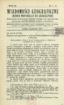 Wiadomości Geograficzne R. 11 z. 1-2 (1933)